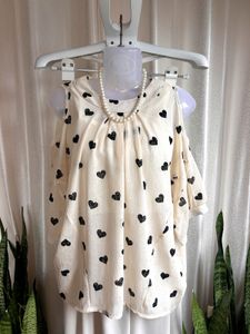 Imported Chic Cold Shoulder Top