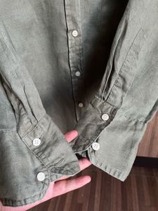 Zara linen Button-Up Shirt