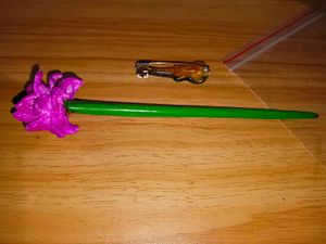 Mini Guitar Hair Clip &amp; Flower  pin
