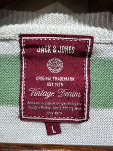 Jack &amp; Jones Multicolor Striped Crewneck Sweater