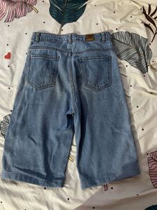 Light Wash Denim Culottes