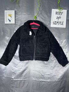 urban outfitters Cozy Black Fleece Jacket