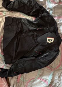 Men's Black Graphic Jacket racing biker