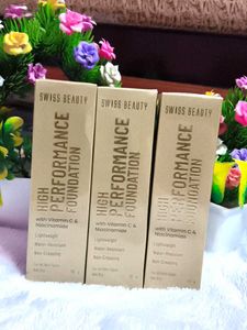pack of 3 Swiss Beauty High Performance Foundation