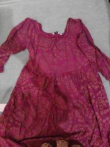 Chic Magenta Tiered Maxi Dress