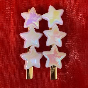 Star Shaped Pearl Hairclips