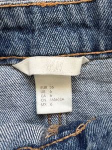 Blue Denim Mini Skirt