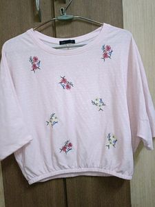 Trending Cute Pink Crop Top