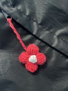 Puff Flower Bag Charm