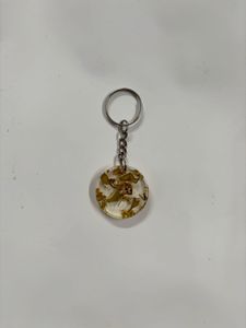 Dried Flower Resin Keychain