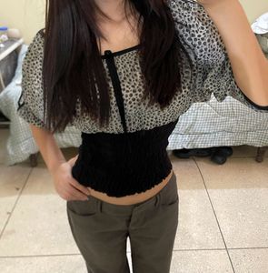 Y2K Blouson top