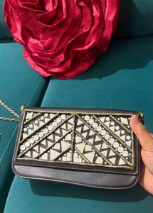 Mirror work sling bag