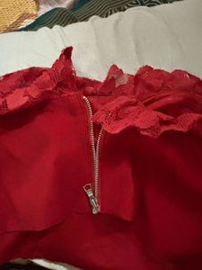 Vibrant Red Lace corset