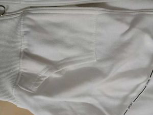 White Zip-Up Hoodie