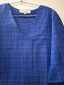 Taavi Blue Cotton Top