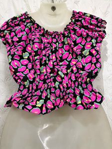 Y2K Kiss Crop Top