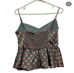Chic Polka Dot Peplum Top