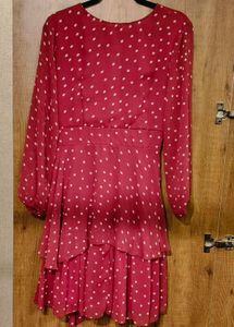 Chic Polka Dot Ruffle Dress