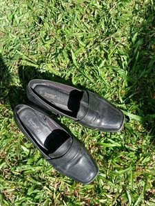 Leather Heeled  Loafers