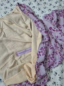 Chic Lavender Floral Mini Dress