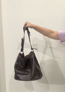 Brown Hobo/Tote/shoulder Bag with Studs