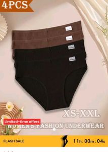 Comfortable Ribbed Briefs - Pack of 4