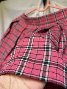 SSS Plaid Pleated Mini Skirt