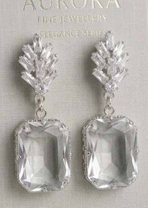 Elegant Crystal Drop Earrings