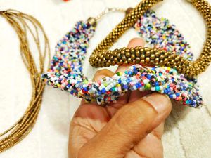 Vintage Beaded Necklaces Set of 3.