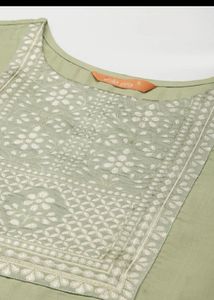 Elegant Green Silk Kurta Set with Dupatta