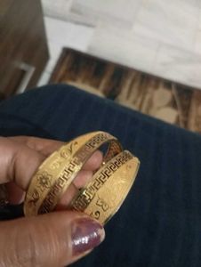 Elegant Gold Tone Bangles