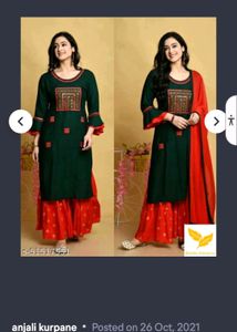 Embroidery  Kurta Set
