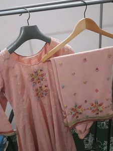 Baby Pink Kurta Palazzo Set