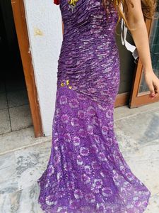 Heavy  Mermaid Tail Party wear Gown Bodycon