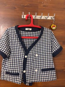Chic Gingham Button-Up Top