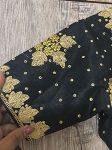 Elegant Black Embroidered Blouse