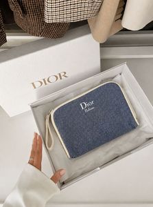 Dior Denim Makeup Bag