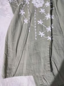Hand Embroidered Cotton Kurti