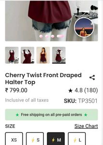 Chic Burgundy Halter Neck Top