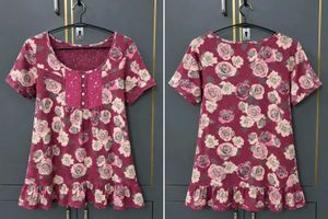 Floral Print Tunic Top