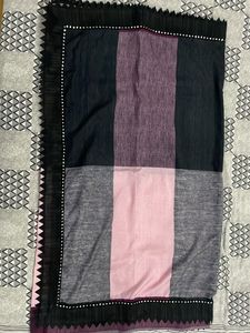 last price Striped Pleated Sarree