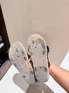 Cute Black Bow Flip Flops