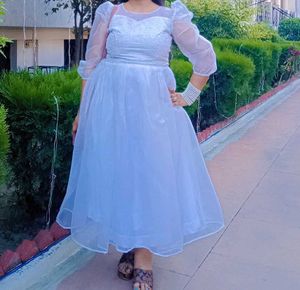 White Tulle Midi Dress - Romantic &amp; Chic