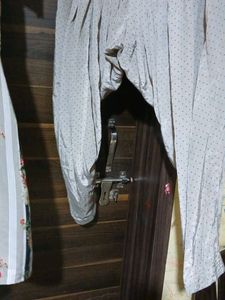 Floral Striped Kurta with elastic waist salwar