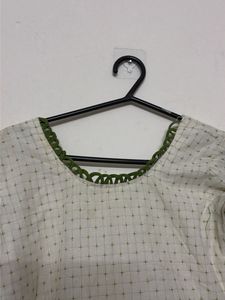 White Printed Kurta