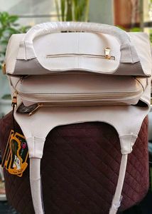 Stylish Beige Hobo Bag