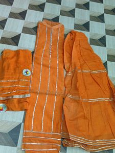 Orange  Sharara set