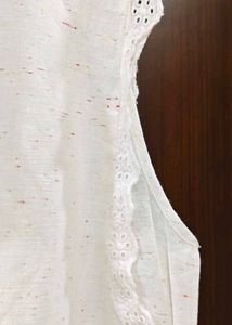 Elegant Sleeveless Cream Top