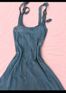 Denim Pinafore Dress