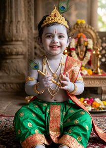 Adorable Krishna Costume for Kids